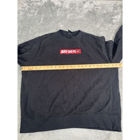 Nike Sportswear Fleece Just Do It Sweatshirt Men's Size XL Black - Picture 7 of 10